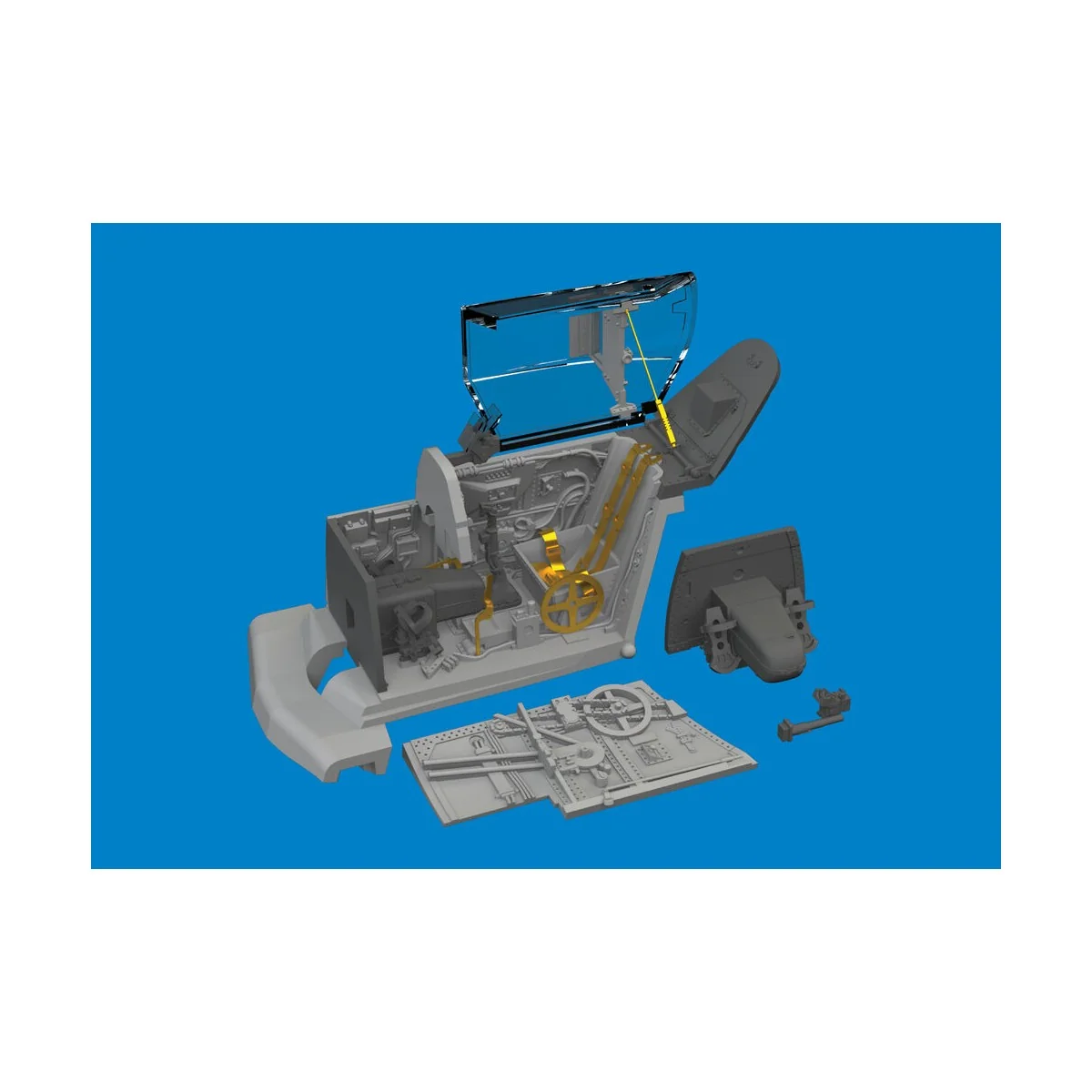 Bf 109G-10 cockpit PRINT - Eduard Accessories 672388