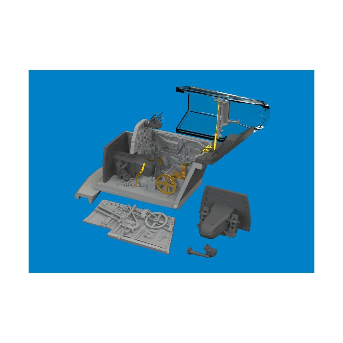 Bf 109G-10 cockpit PRINT - Eduard Accessories 672388