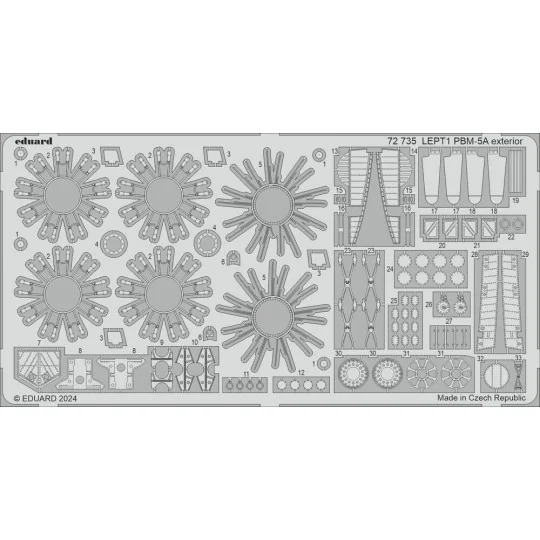 PBM-5A exterior 1/72 ACADEMY, 1/72 - Eduard Accessories 72735