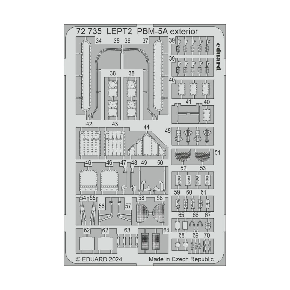 PBM-5A exterior 1/72 ACADEMY, 1/72 - Eduard Accessories 72735