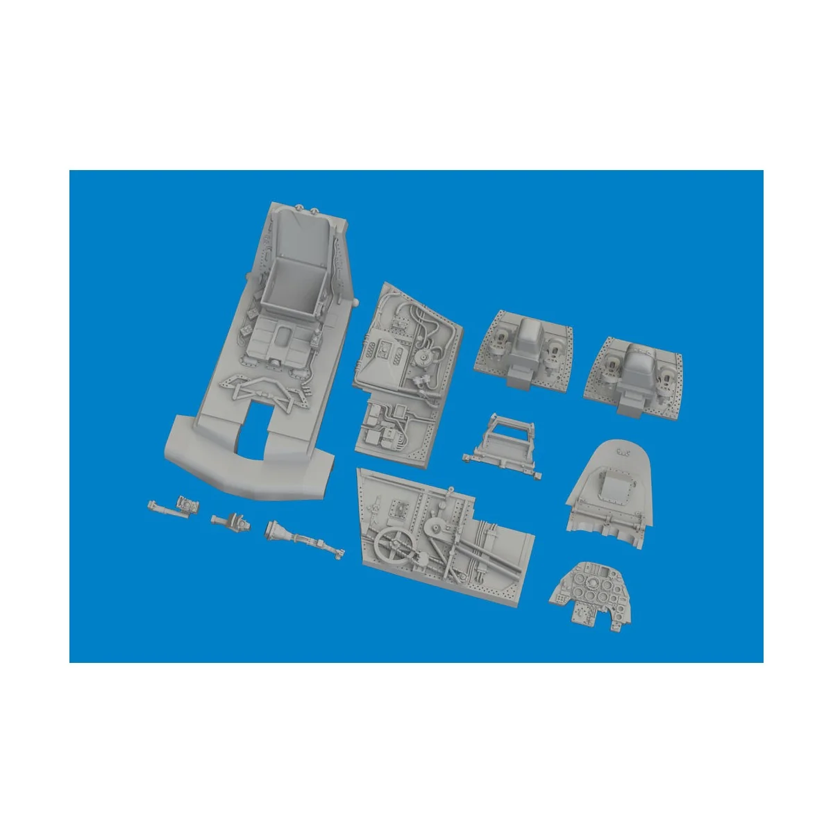 Bf 109G-10 cockpit PRINT - Eduard Accessories 672388
