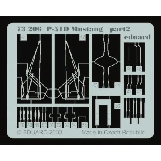 P-51D Mustang, 1/72 - Eduard Accessories 73206