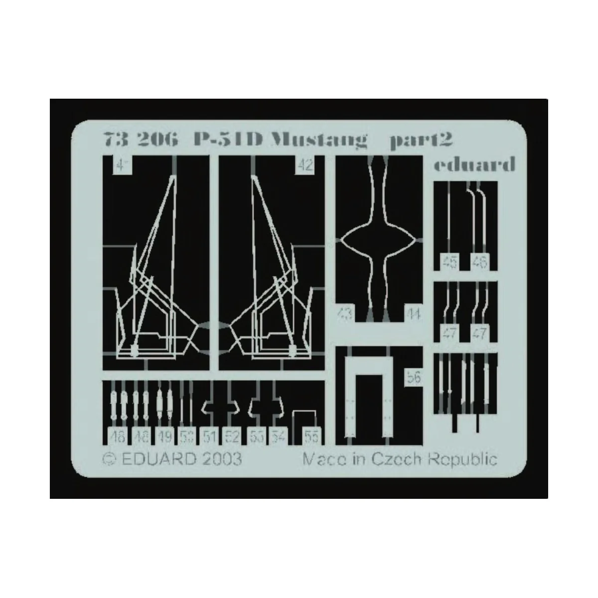 P-51D Mustang, 1/72 - Eduard Accessories 73206