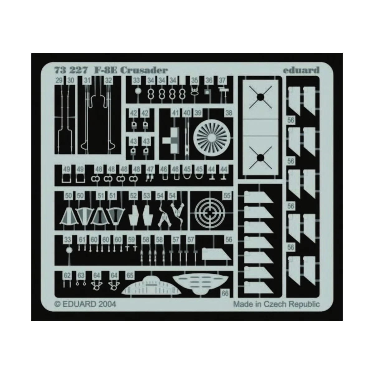 F-8E Crusader, 1/72 - Eduard Accessories 73227