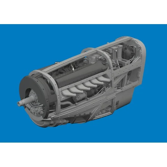 P-51D engine PRINT EDUARD, 1/72 - Eduard Accessories 672389