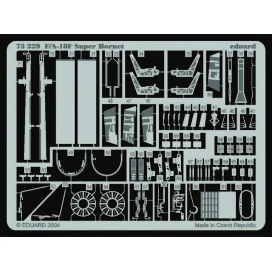 F-18F Super Hornet, 1/72 - Eduard Accessories 73229