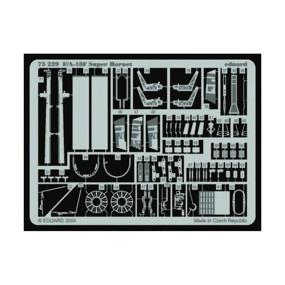 F-18F Super Hornet, 1/72 - Eduard Accessories 73229