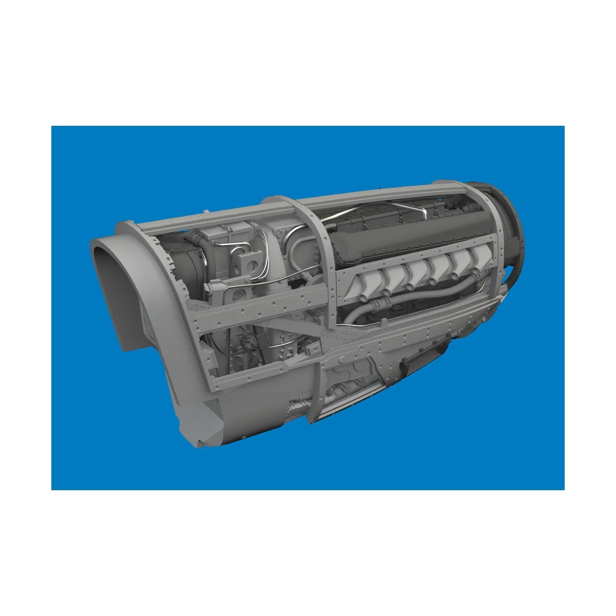 P-51D engine PRINT EDUARD, 1/72 - Eduard Accessories 672389