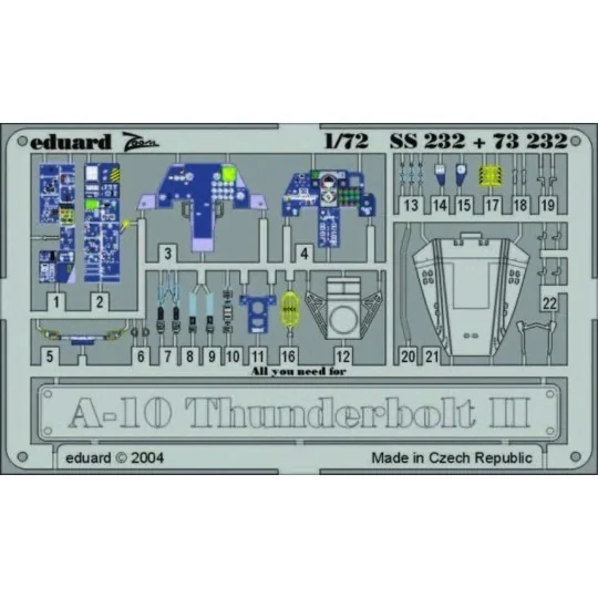 A-10 Thunderbolt II, 1/72 - Eduard Accessories 73232