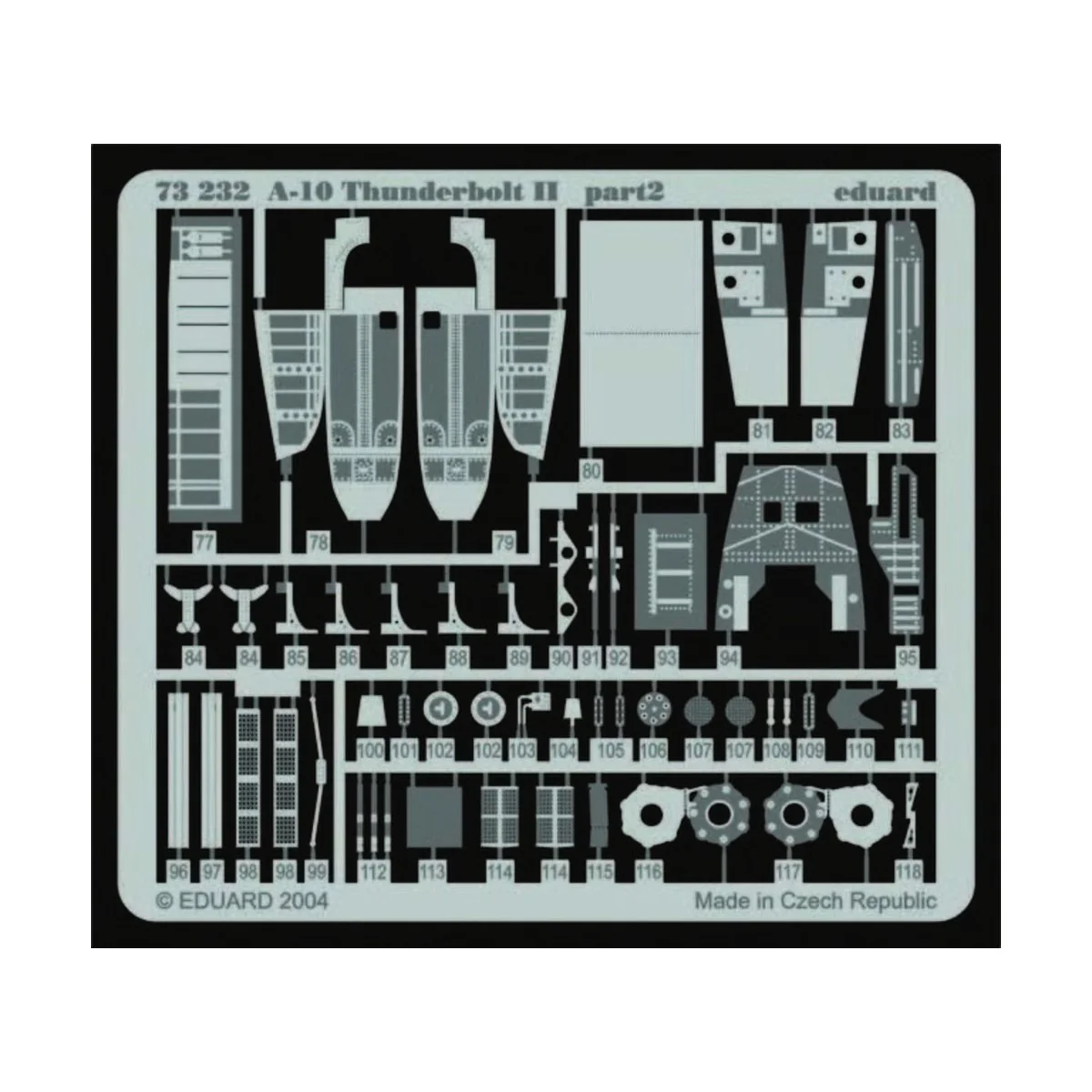 A-10 Thunderbolt II, 1/72 - Eduard Accessories 73232