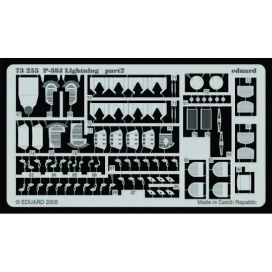 P-38J Lightning, 1/72 - Eduard Accessories 73255