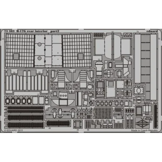 B-17G rear interior for Revell, 1/72 - Eduard Accessories 73383
