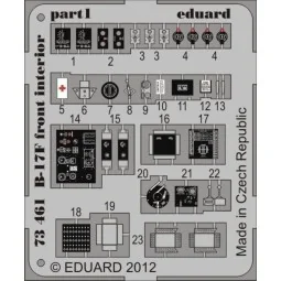 B-17F front interior for Revell, 1/72 - Eduard Accessories 73461