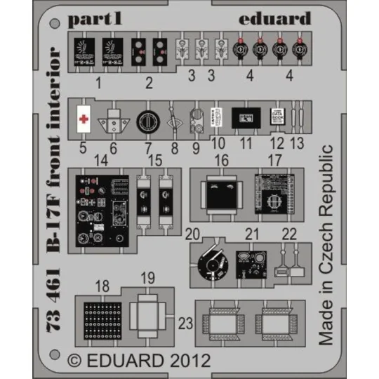B-17F front interior for Revell, 1/72 - Eduard Accessories 73461