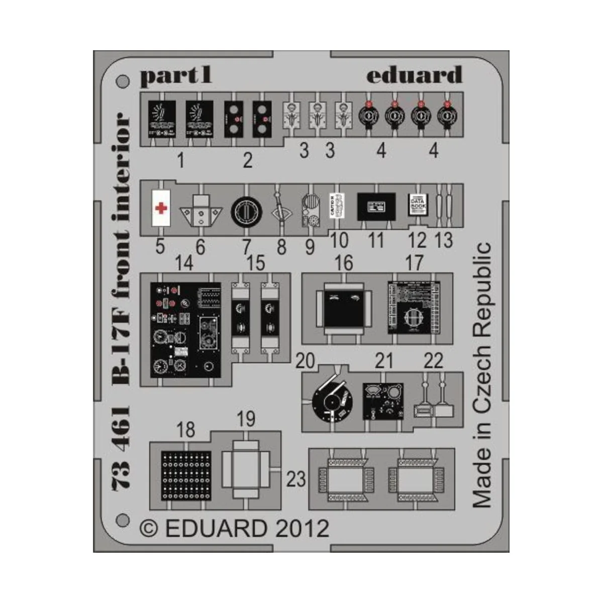 B-17F front interior for Revell, 1/72 - Eduard Accessories 73461