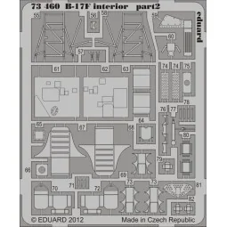 B-17F interior S.A. for Revell, 1/72 - Eduard Accessories 73460 2