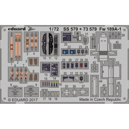 Fw 189A-1 for ICM, 1/72 - Eduard Accessories 73579