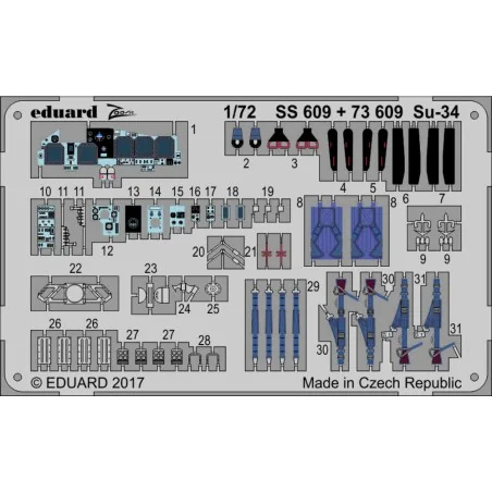 Su-34 for Trumpeter, 1/72 - Eduard Accessories 73609