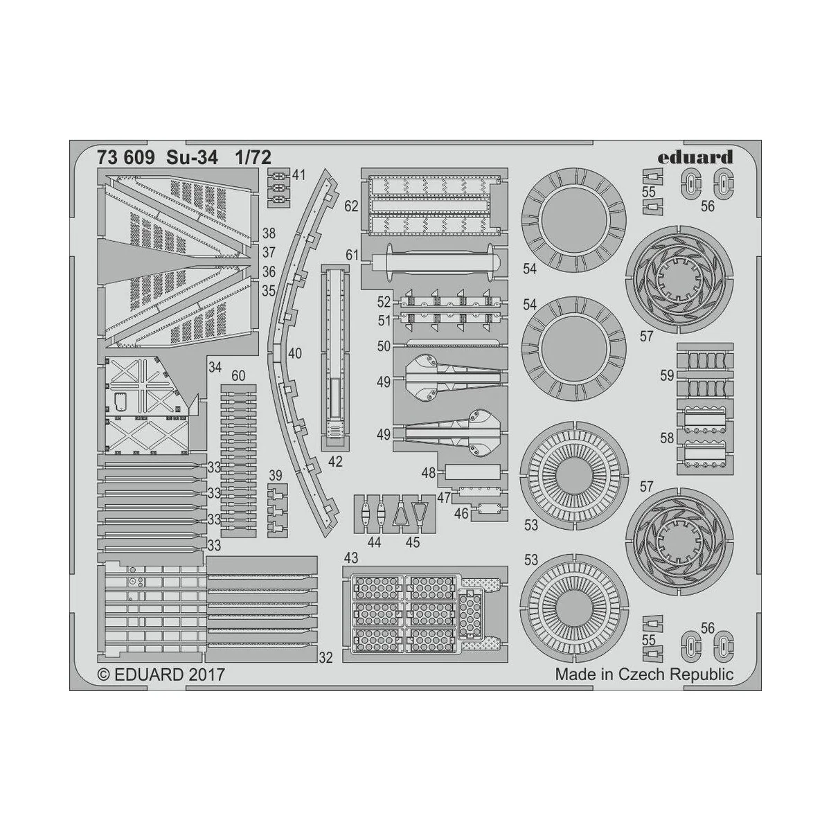 Su-34 for Trumpeter, 1/72 - Eduard Accessories 73609