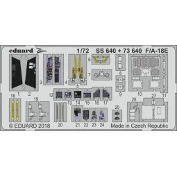 F/A-18E for Academy, 1/72 - Eduard Accessories 73640