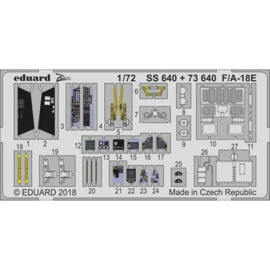 F/A-18E for Academy, 1/72 - Eduard Accessories 73640