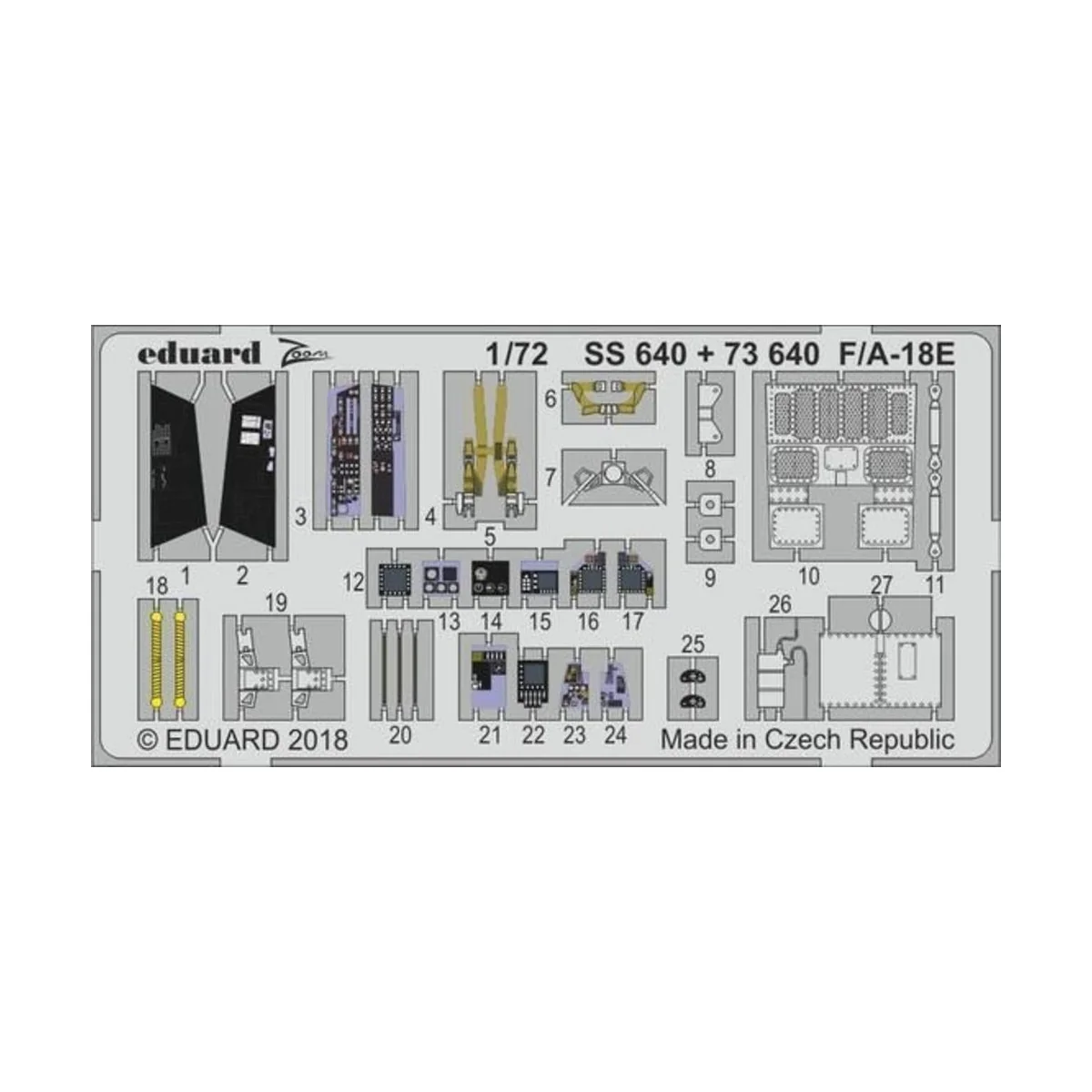 F/A-18E for Academy, 1/72 - Eduard Accessories 73640