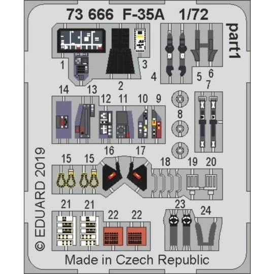 F-35A for Academy, 1/72 - Eduard Accessories 73666