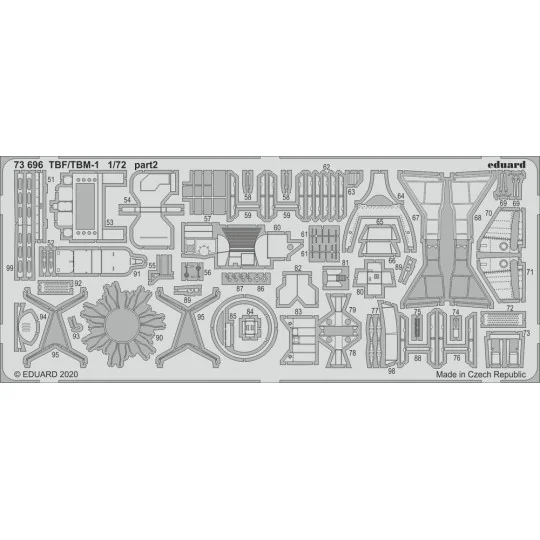 TBF/TBM-1 Avenger for Hasegawa, 1/72 - Eduard Accessories 73696
