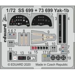 Yak-1b for Arma Hobby, 1/72 - Eduard Accessories 73699 2