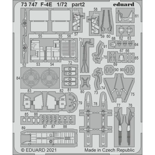 F-4E 1/72 for FINE MOLDS, 1/72 - Eduard Accessories 73747