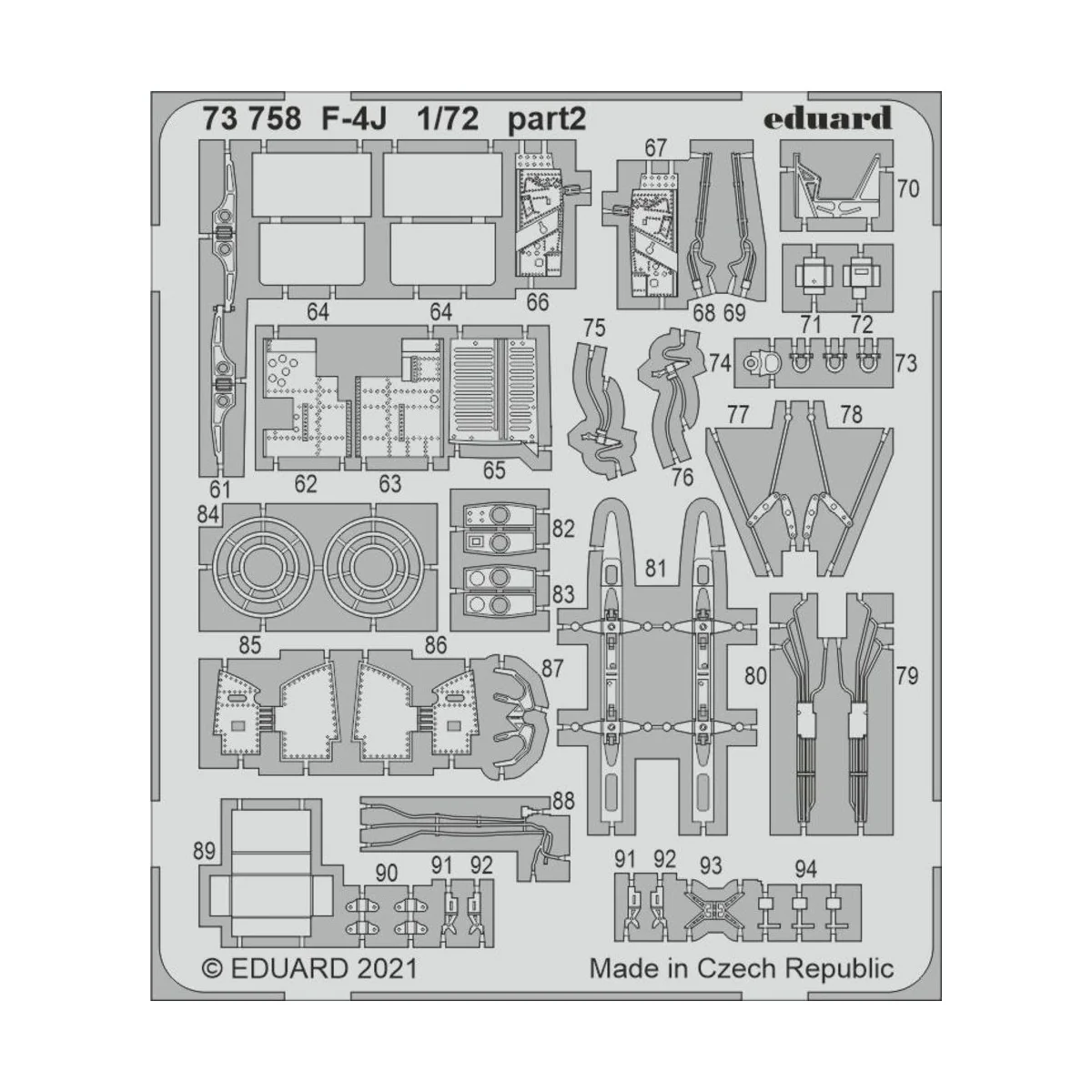 F-4J, for FINE MOLDS, 1/72 - Eduard Accessories 73758