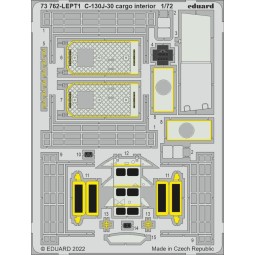 C-130J-30 cargo interior for ZVEZDA, 1/72 - Eduard Accessories 73762