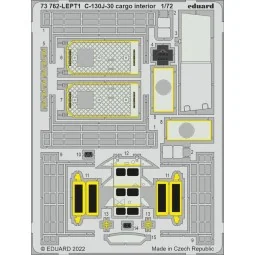 C-130J-30 cargo interior for ZVEZDA, 1/72 - Eduard Accessories 73762