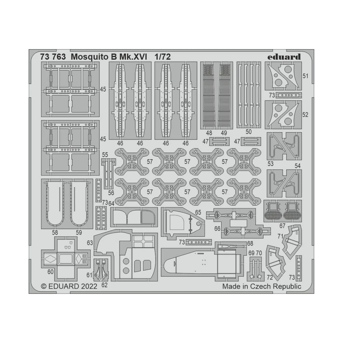 Mosquito B Mk.XVI for AIRFIX, 1/72 - Eduard Accessories 73763