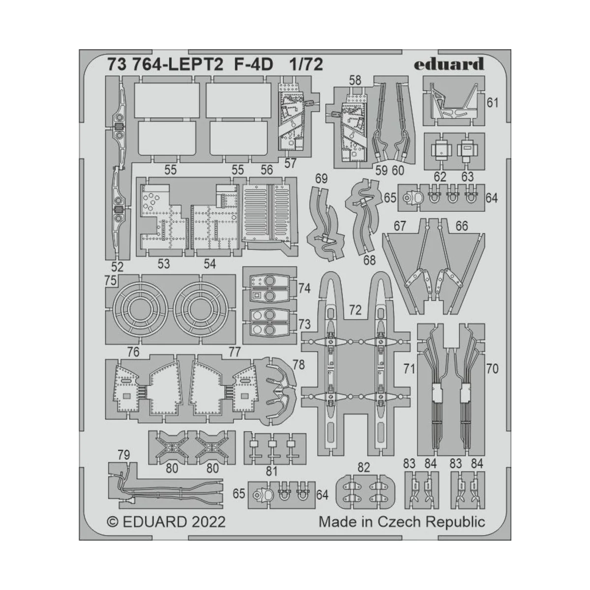 F-4D for FINE MOLDS, 1/72 - Eduard Accessories 73764