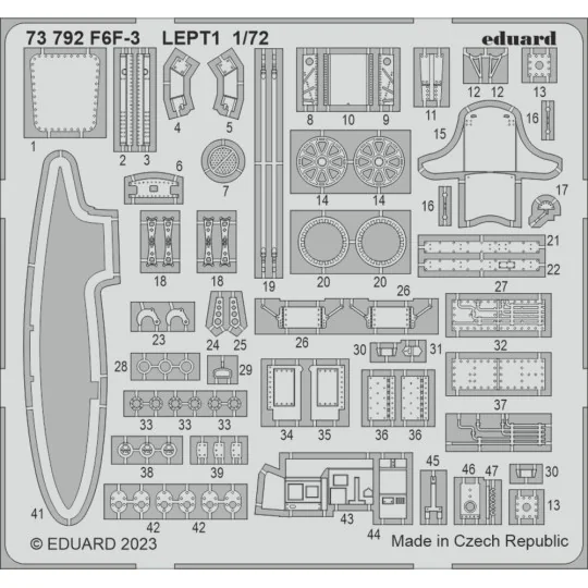 F6F-3 1/72 for EDUARD, 1/72 - Eduard Accessories 73792