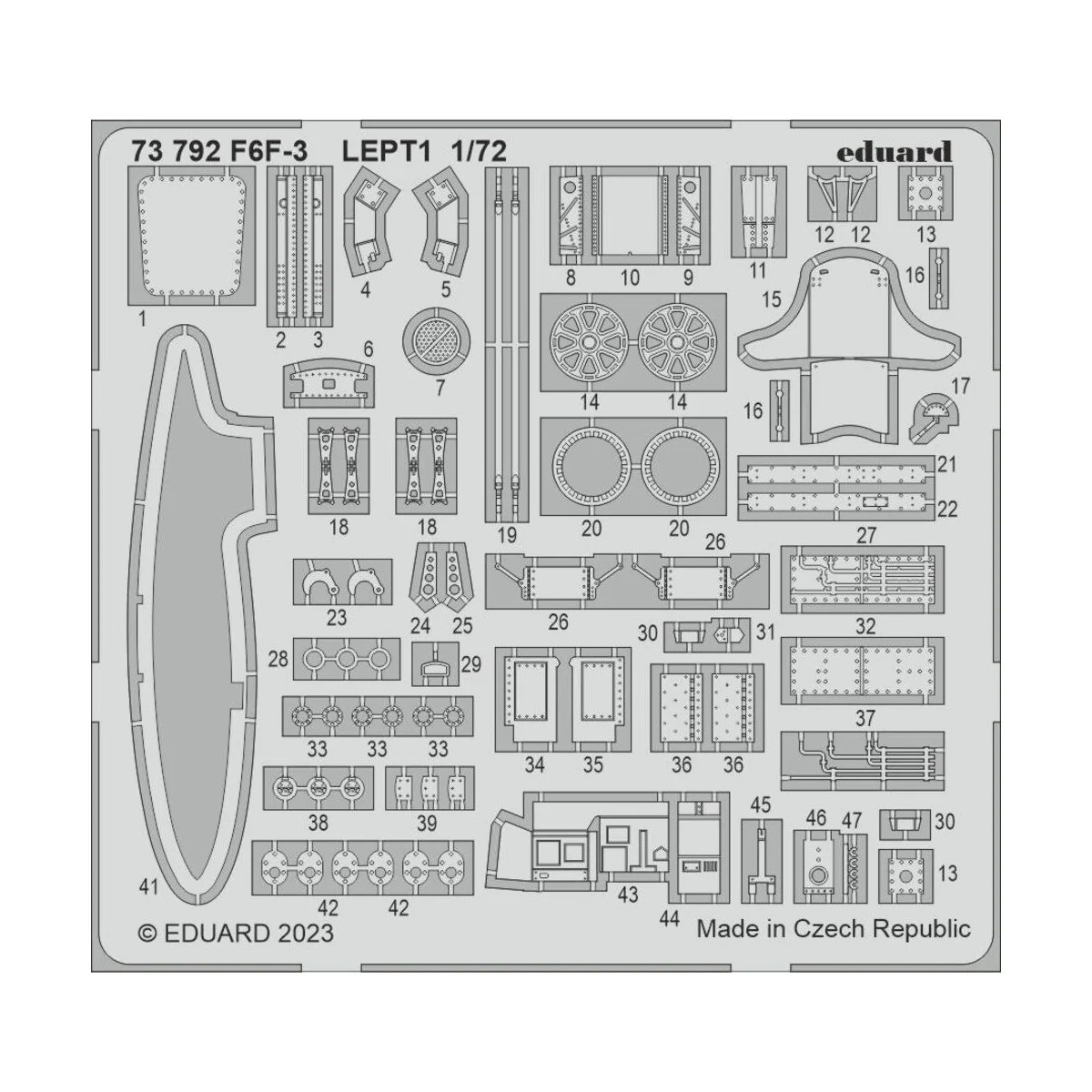 F6F-3 1/72 for EDUARD, 1/72 - Eduard Accessories 73792