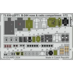 B-24H nose & radio compartment, 1/72 - Eduard Accessories 73830 2