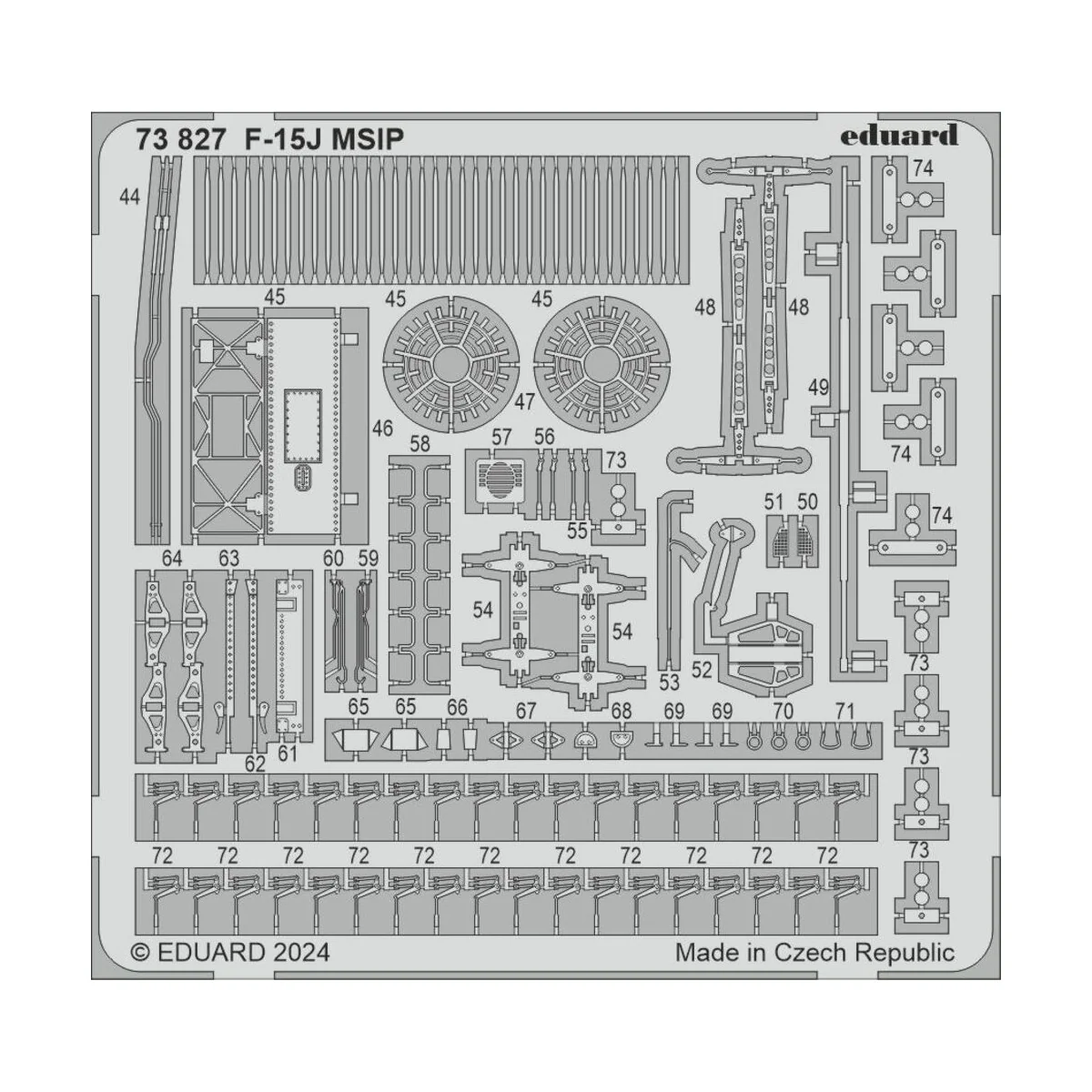 F-15J MSIP, 1/72 - Eduard Accessories 73827
