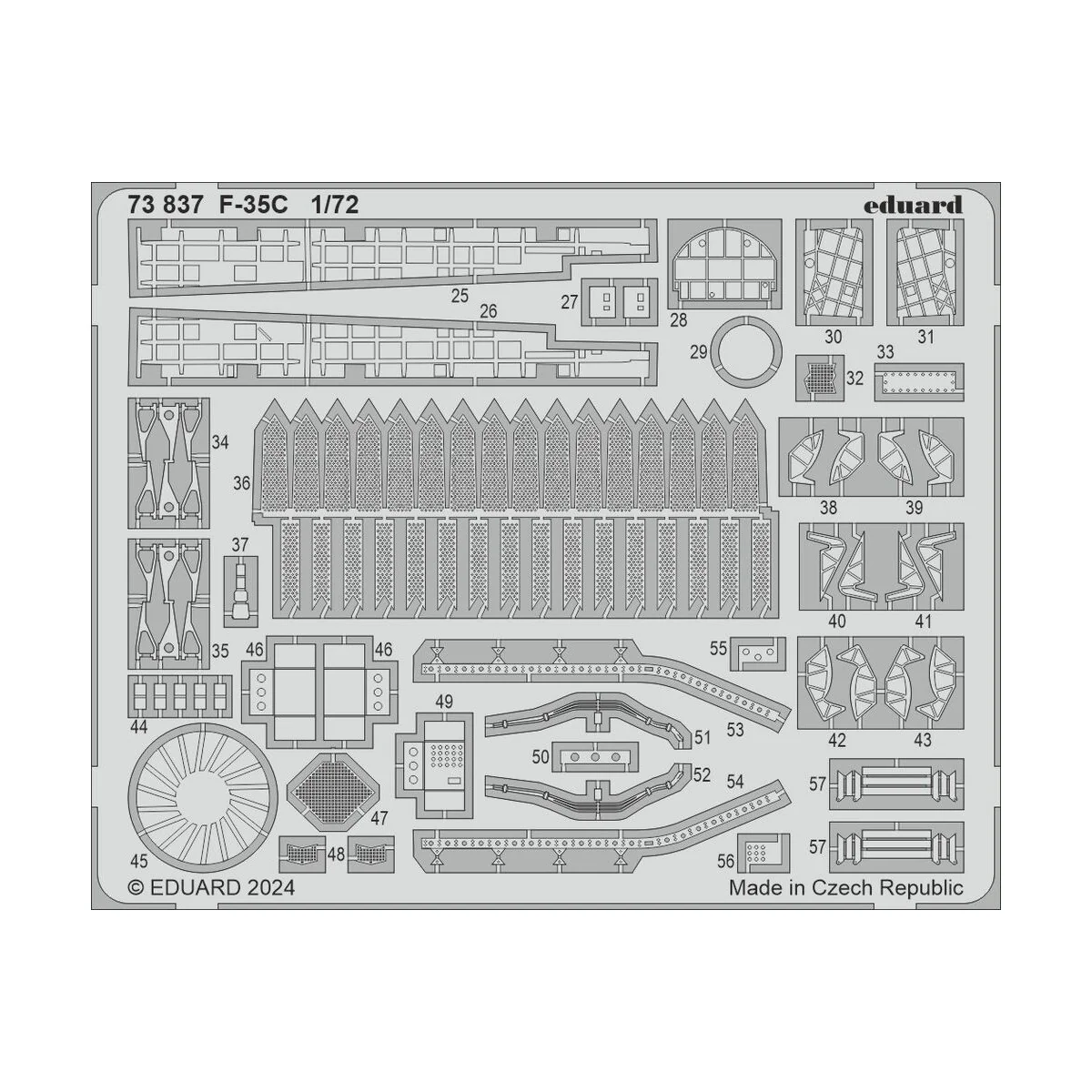F-35C, 1/72 - Eduard Accessories 73837