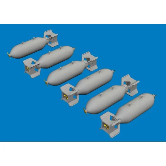 US 500lb bombs PRINT, 1/72 - Eduard Accessories 672394
