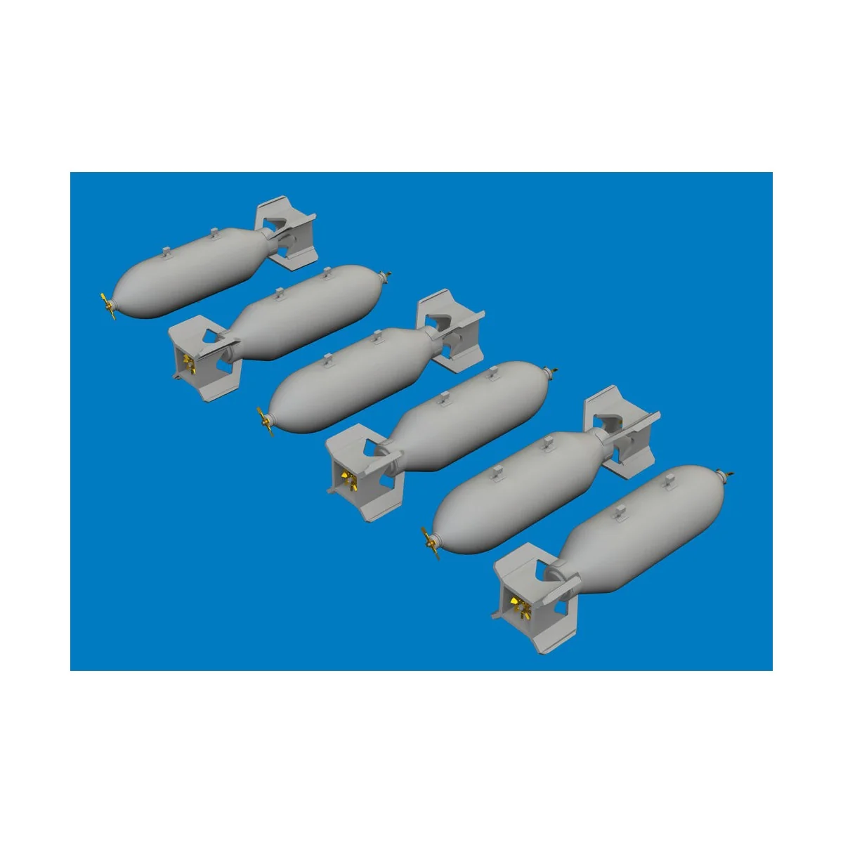 US 500lb bombs PRINT, 1/72 - Eduard Accessories 672394