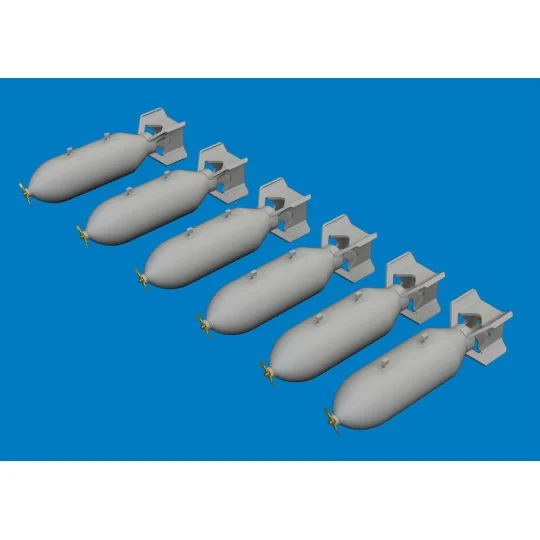 US 500lb bombs PRINT, 1/72 - Eduard Accessories 672394