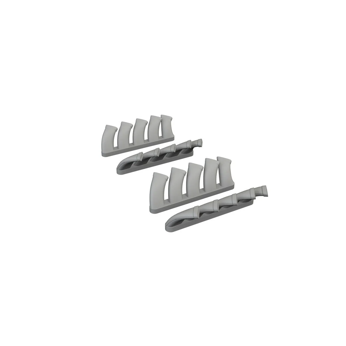 Mosquito exhaust stacks PRINT TAMIYA, 1/72 - Eduard Accessories 672404