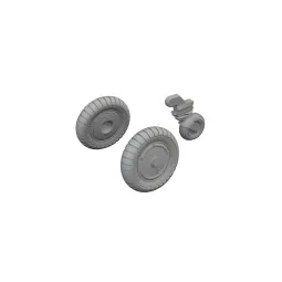 Bf 109G-6 wheels TAMIYA - Eduard Accessories 672405