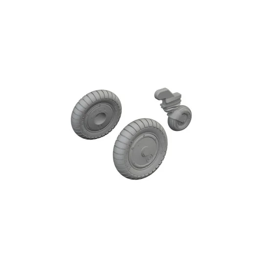 Bf 109G-6 wheels TAMIYA - Eduard Accessories 672405