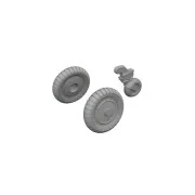Bf 109G-6 wheels TAMIYA, 1/72 - Eduard Accessories 672405