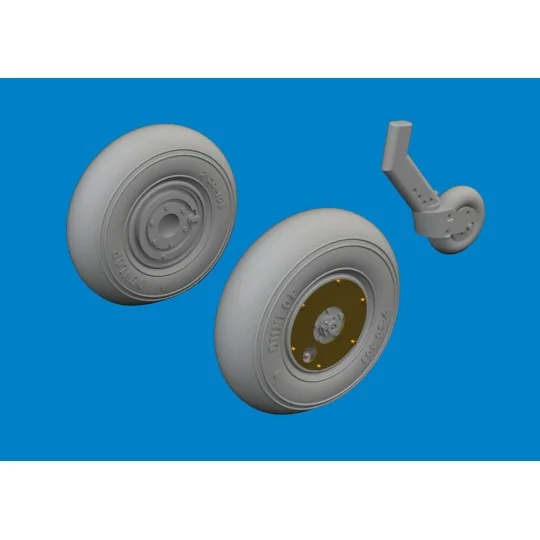 Spitfire Mk.V wheels TAMIYA - Eduard Accessories 672407