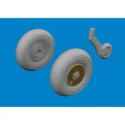 Spitfire Mk.V wheels TAMIYA, 1/72 - Eduard Accessories 672407