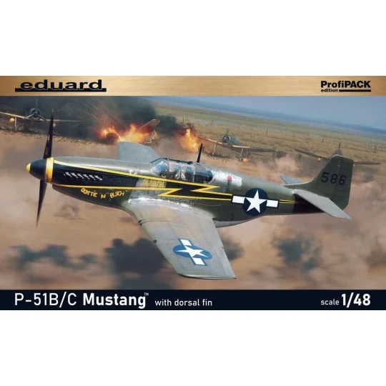P-51B/C Mustang w/ dorsal fin EDUARD-PROFIPACK, 1/48 - Eduard Plast...